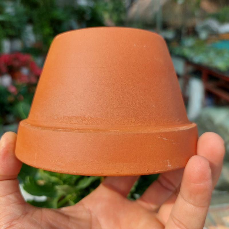 Chậu đất nung, chậu sen đá - Ly gờ 106, miệng chậu 10cm, chiều cao 6cm
