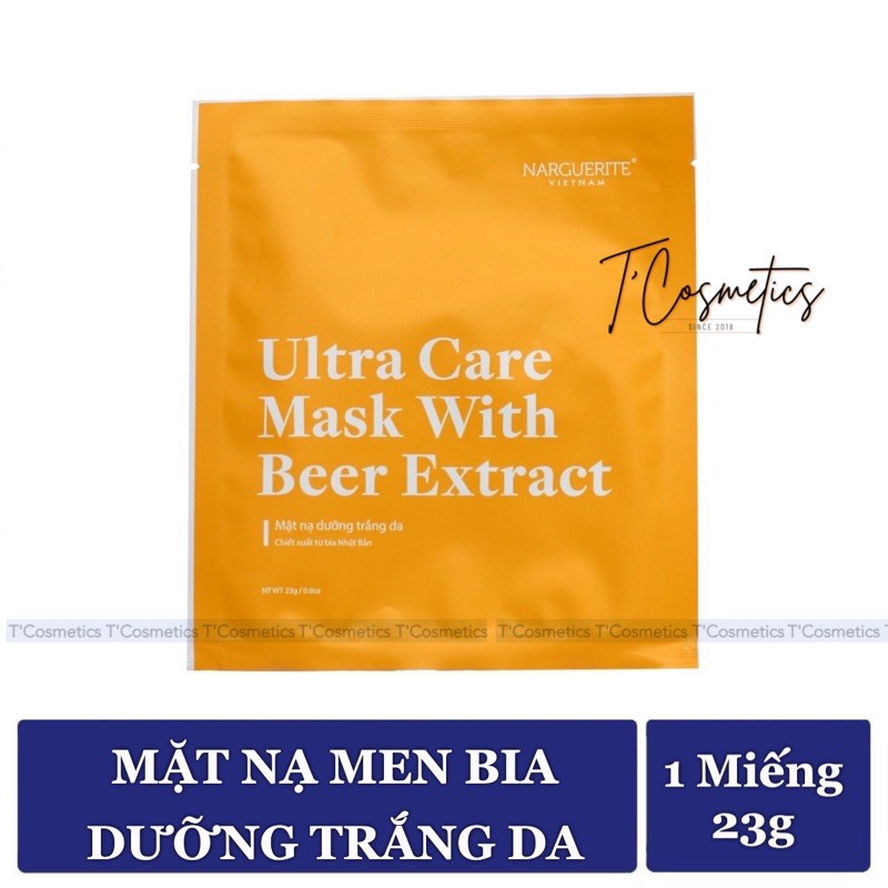 Mặt Nạ Trắng Da - Ultra Care Mask With Beer Extract Narguerite 23g