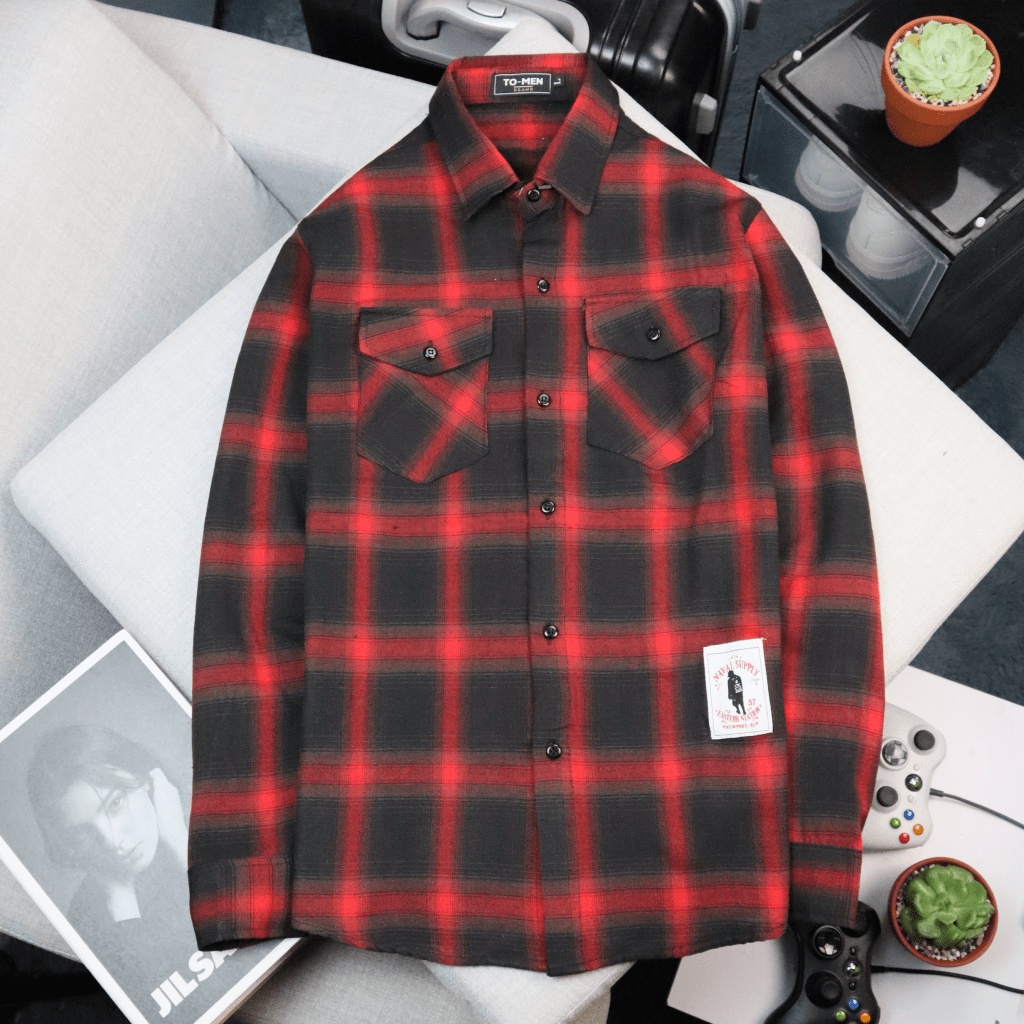 Áo Sơ Mi Caro Nam Tay Dài Trơn Chất Kate Nỉ Mềm Mịn Đủ Size Form Đẹp Phong Cách Trẻ Trung Hot Trend NEW UNISEX