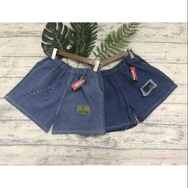 Quần đùi JEAN nữ cao cấp lưng thung ống rộng jean có độ co giãn dày dặn (Có ảnh và clip thật) | BigBuy360 - bigbuy360.vn