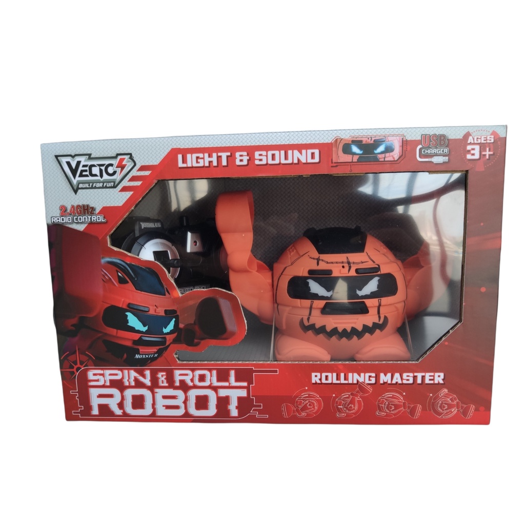 Đồ Chơi VECTO Robot Lăn Lộn (Cam) VT2028109/ORG