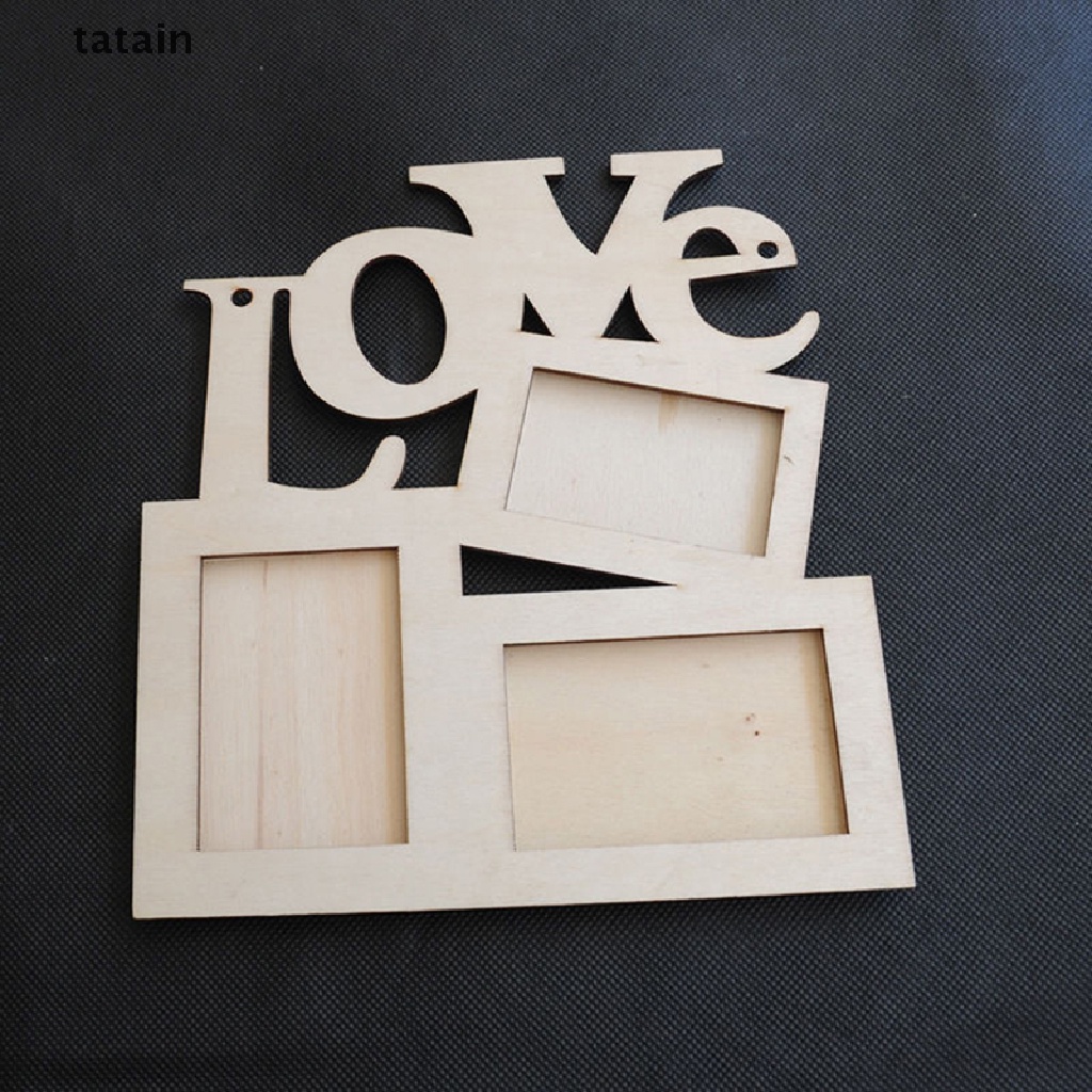 [TAT] Sweet Wooden Hollow Love Photo Picture Frame Home Decor Art DIY Gift New CVX