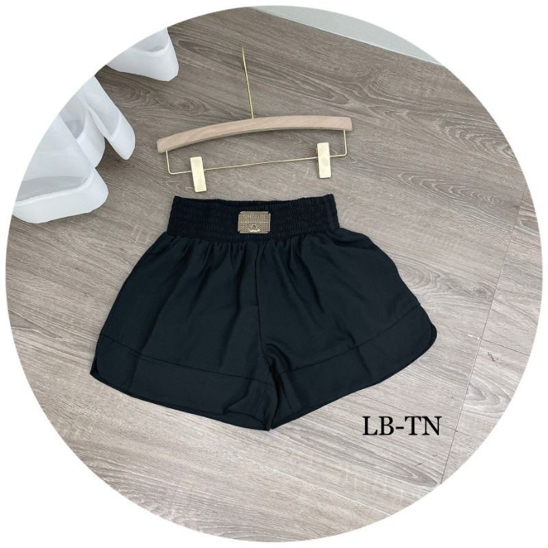 Quần sooc lụa tag cạp hàng QC