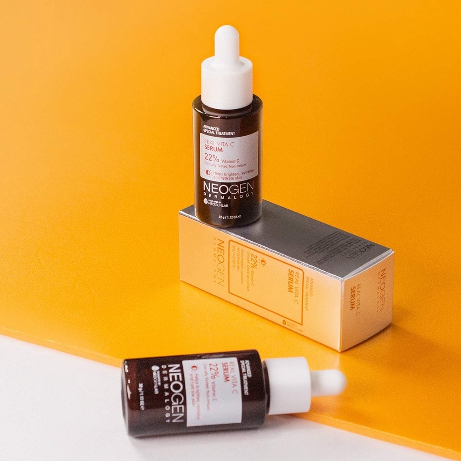 Serum Neogen Hàn Quốc 22% vitamin c, 5% niacinamide dưỡng trắng, mờ thâm dành cho da dầu mụn 32g NPP Shoptido