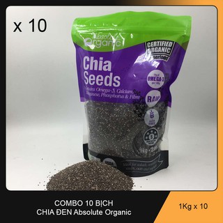Combo 10 túi Chia Úc Organic Chia Seeds 1kg