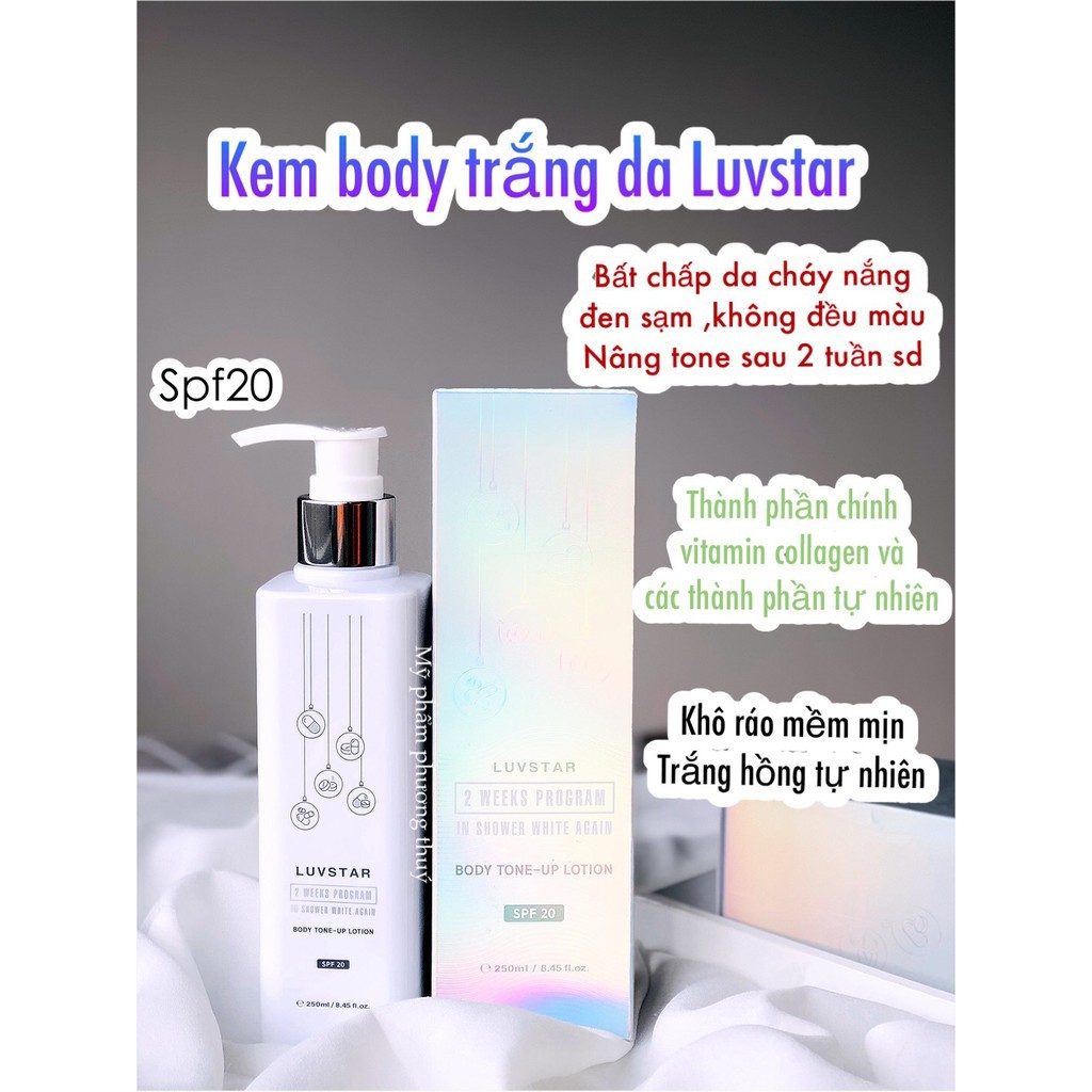 Sữa Tắm Truyền Trắng Luvstar Body Tone Up Cream 250ml