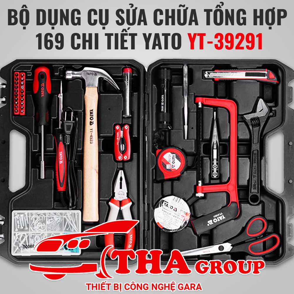 BỘ DỤNG CỤ SỬA CHỮA TỔNG HỢP 169 CHI TIẾT YATO YT-39291