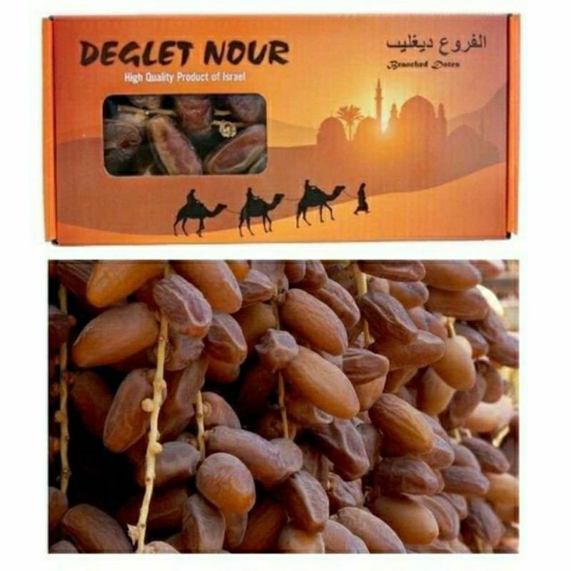 [GHIỀN] Chà Là Nguyên Cành Deglet Nour hộp 500 gram - Israel