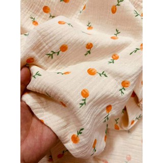 vải xô muslin quả cam