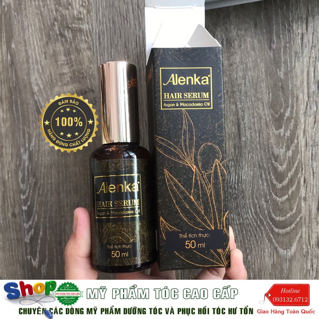 ✅ Hàng_Chính_Hãng_100%✅Tinh dầu dưỡng tóc, giữ nếp tóc uốn #alenka hair serum 50ml-100ml NEW 2020