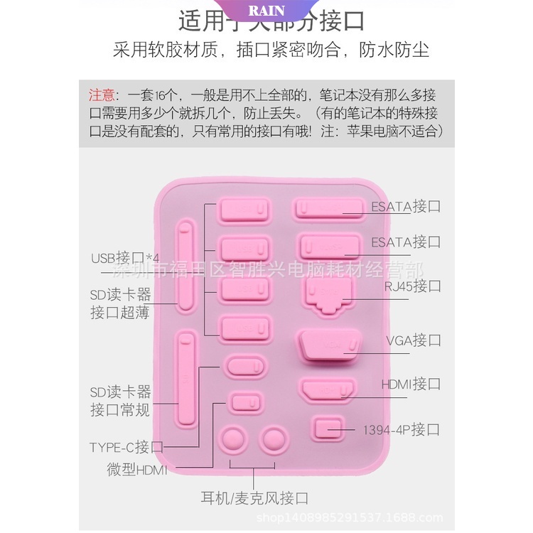 Nút Bịt Chống Bụi Bảo Vệ Cổng Usb Cho Pc Notebook Laptop