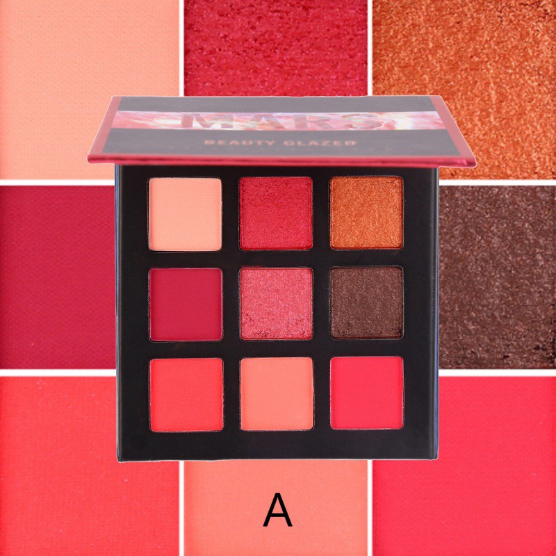 [Hàng mới về] Bảng phấn mắt 9 ô với những màu sắc thời trang nhãn hiệu BEAUTY GLAZED