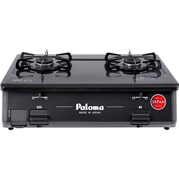 Bếp gas đôi Paloma PA-J61PE -Mặt Men Đen-Lửa -To Khỏe-Nhập Khẩu Nhật -KÈM VAN DÂY -CHÍNH HÃNG -BH 24 THÁNG