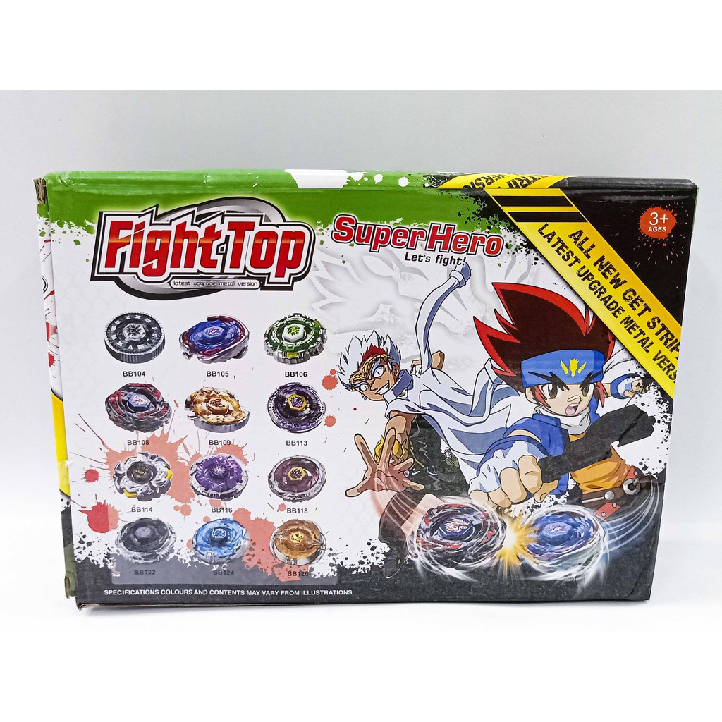 Bộ 4 Con quay BeyBlade +  Tay cầm - Con quay vòng xoay thần tốc giá rẻ sập sàn