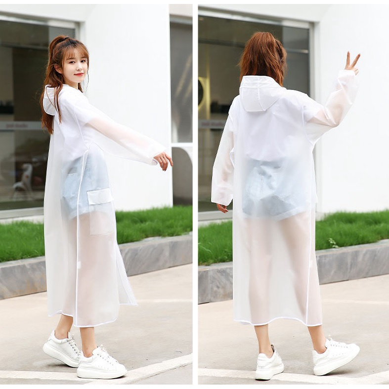 Áo Mưa Trong Suốt Kiểu Dáng Dài Thời Trang Cực Đẹp Có Nón Che Mưa Cực Tốt (tuyển sỉ).