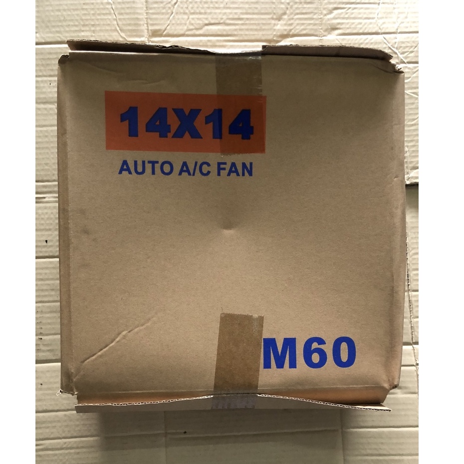 Quạt Dàn  nóng lồng sắt chế 14x14 12V / 24V 35x35 cm hàng Trung Quốc