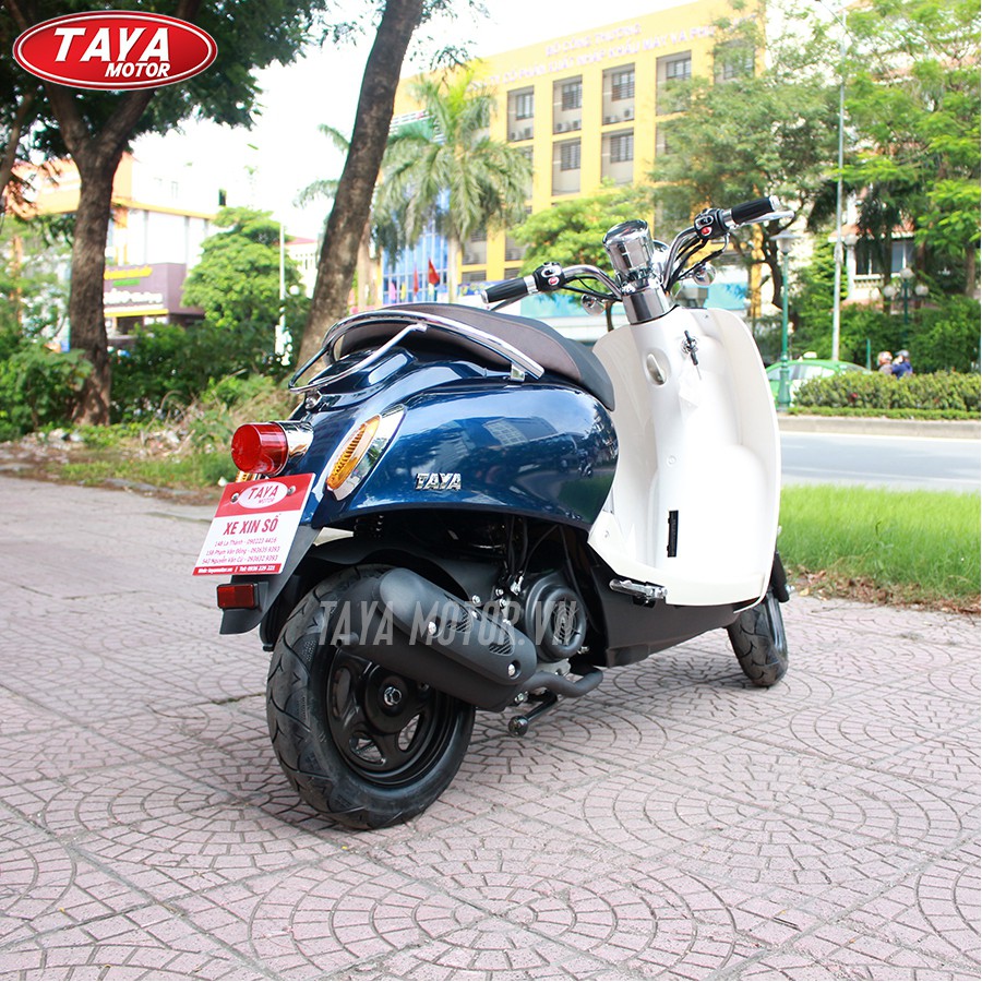 Xe máy tay ga 50cc TAYA CREA (xanh tím)