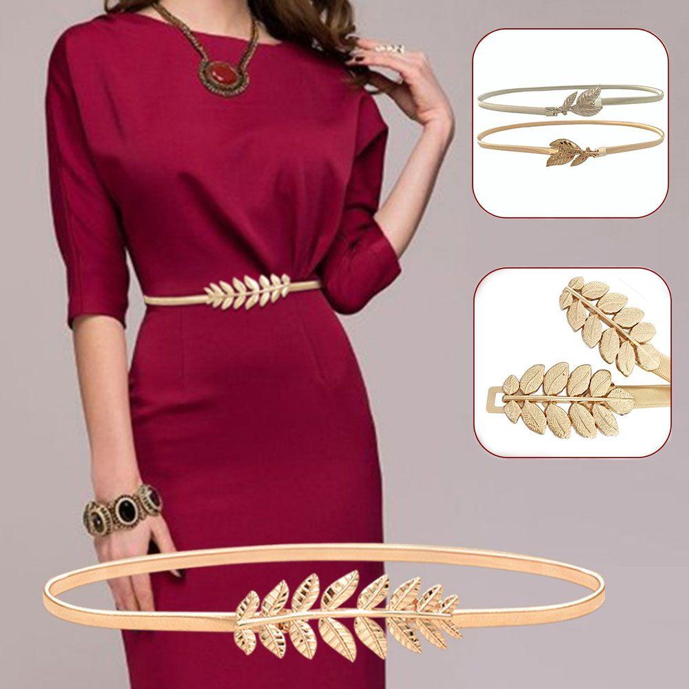 Thắt Lưng Nữ Hình Chiếc Lá Chất Liệu Kim Loại