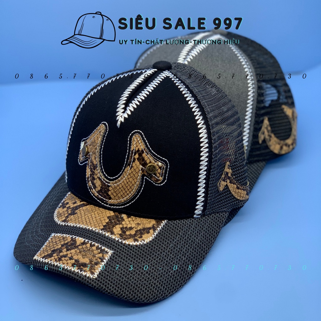 MŨ KẾT LƯỚI ÔNG ĐỊA PHỐI DA RẮN CAO CẤP 2 MÀU SIÊU NGẦU HÀNG XỊN