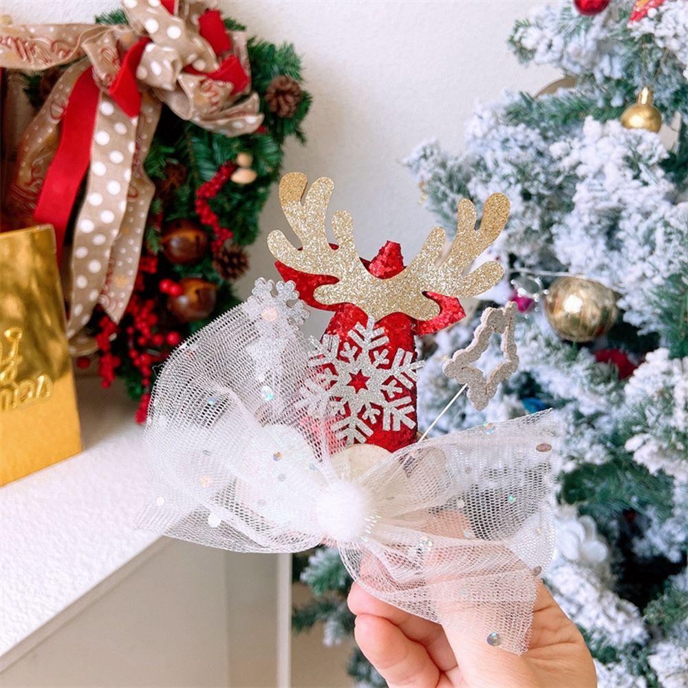 Kẹp Tóc Hình Nón Giáng Sinh Cho Bé Gái