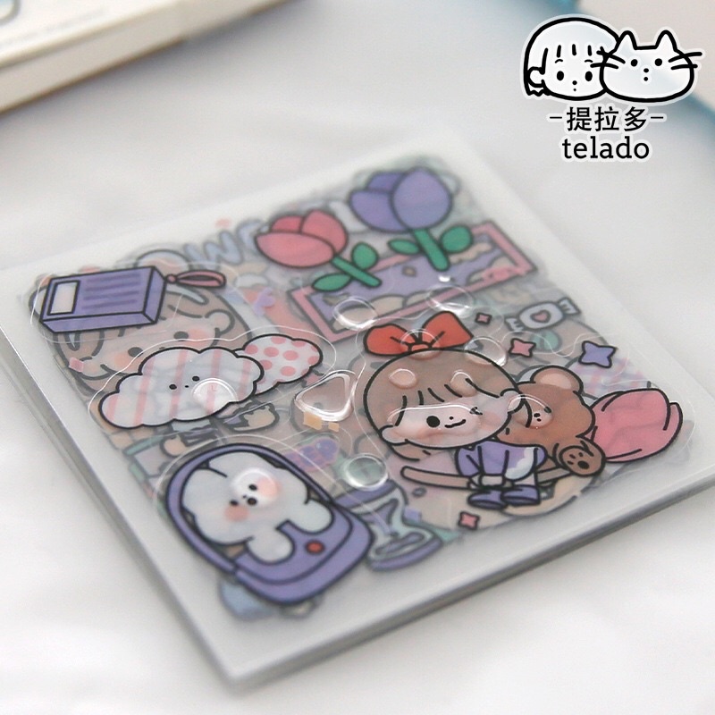 Sticker dán trang trí telado kích thước 8*8cm