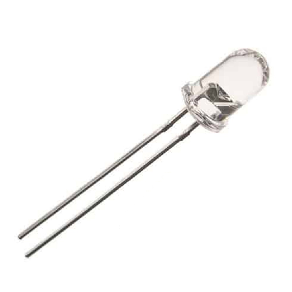 Combo 10 con Led trong 5mm màu đỏ, trắng, xanh dương, xanh lá, vàng