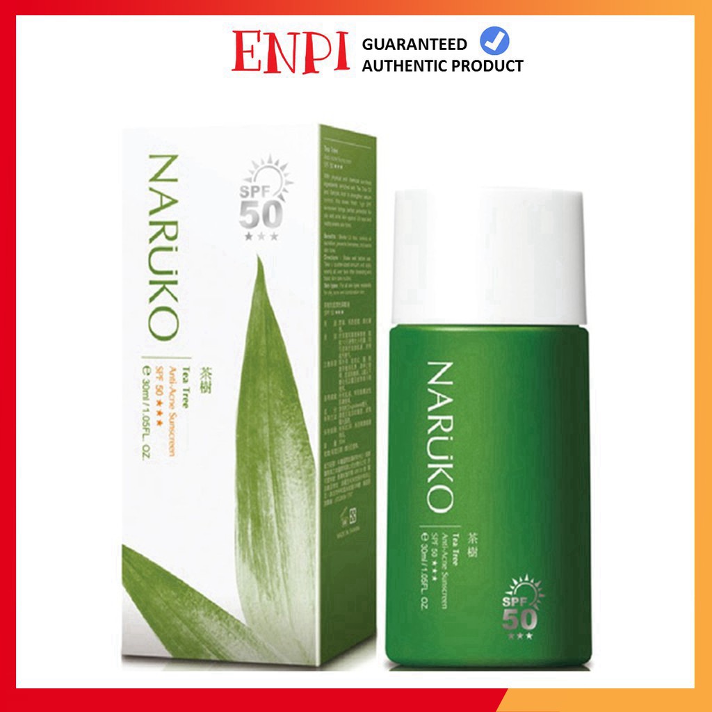 chính hãng Kem chống nắng Naruko Tea Tree Anti-Acne Sunscreen SPF50