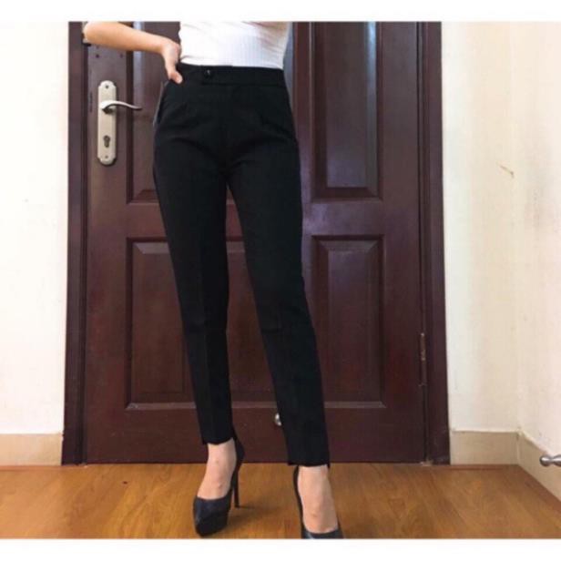 [XẢ KHO] Quần Baggy Công Sở Khuy Lệch Vải Tuyết Mưa Dày Đẹp | BigBuy360 - bigbuy360.vn