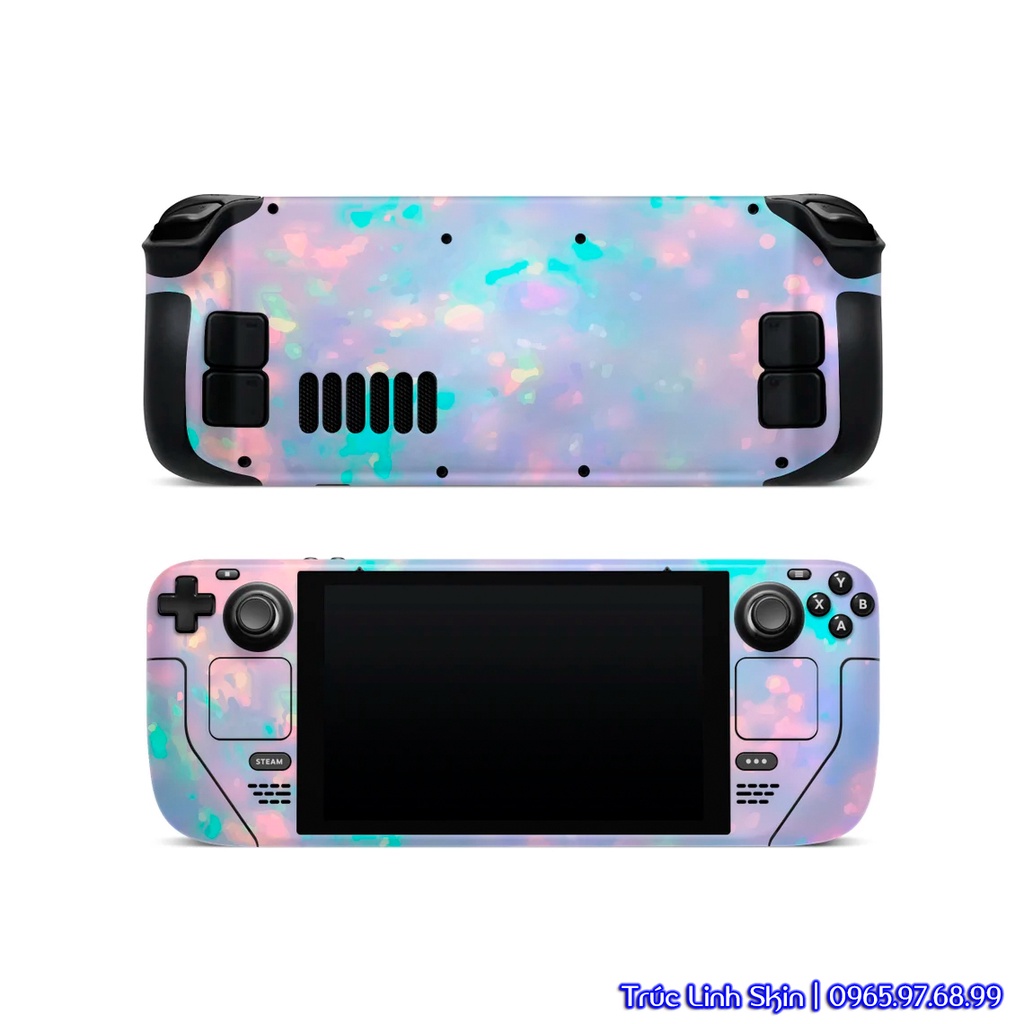 Skin decal dán Steam Deck mẫu Gemstones (dễ dán, đã cắt sẵn chuẩn theo khuôn máy)