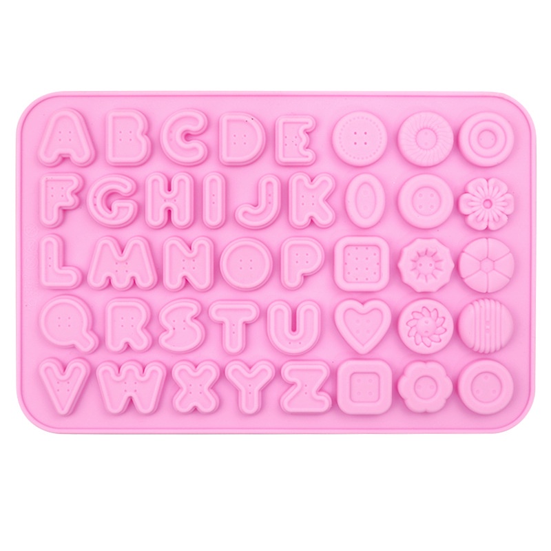 Khuôn silicone Làm Bánh/Kẹo/Sô Cô La/Đá Viên Hình Nút Áo 45 Lỗ DIY