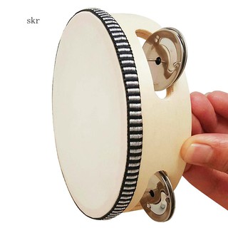 Trống lục lạc bằng gỗ cho bé