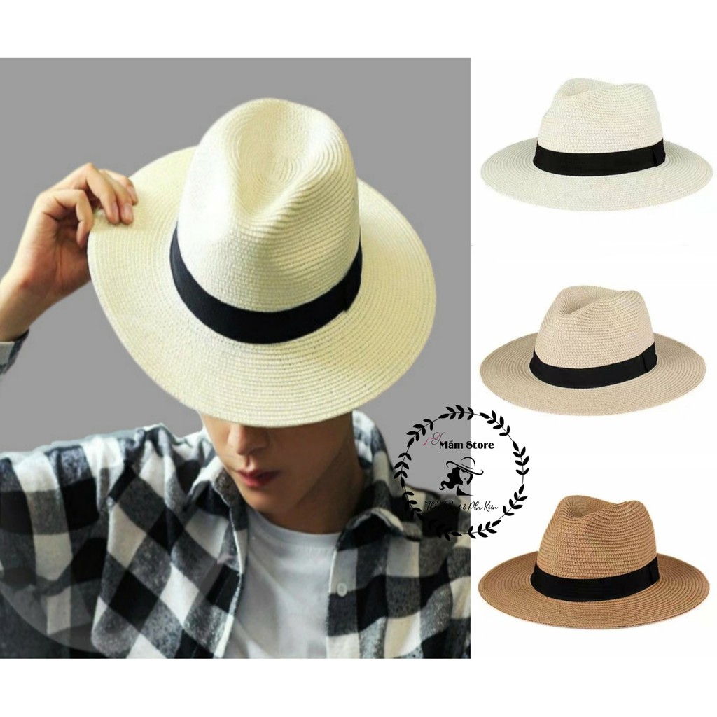 Mũ Phớt Cói Panama Unisex