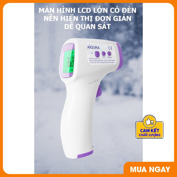 [Tặng Pin] Nhiệt kế điện tử, máy đo thân nhiệt hồng ngoại đo trán AD-801 Thích hợp sử dụng trong gia đình