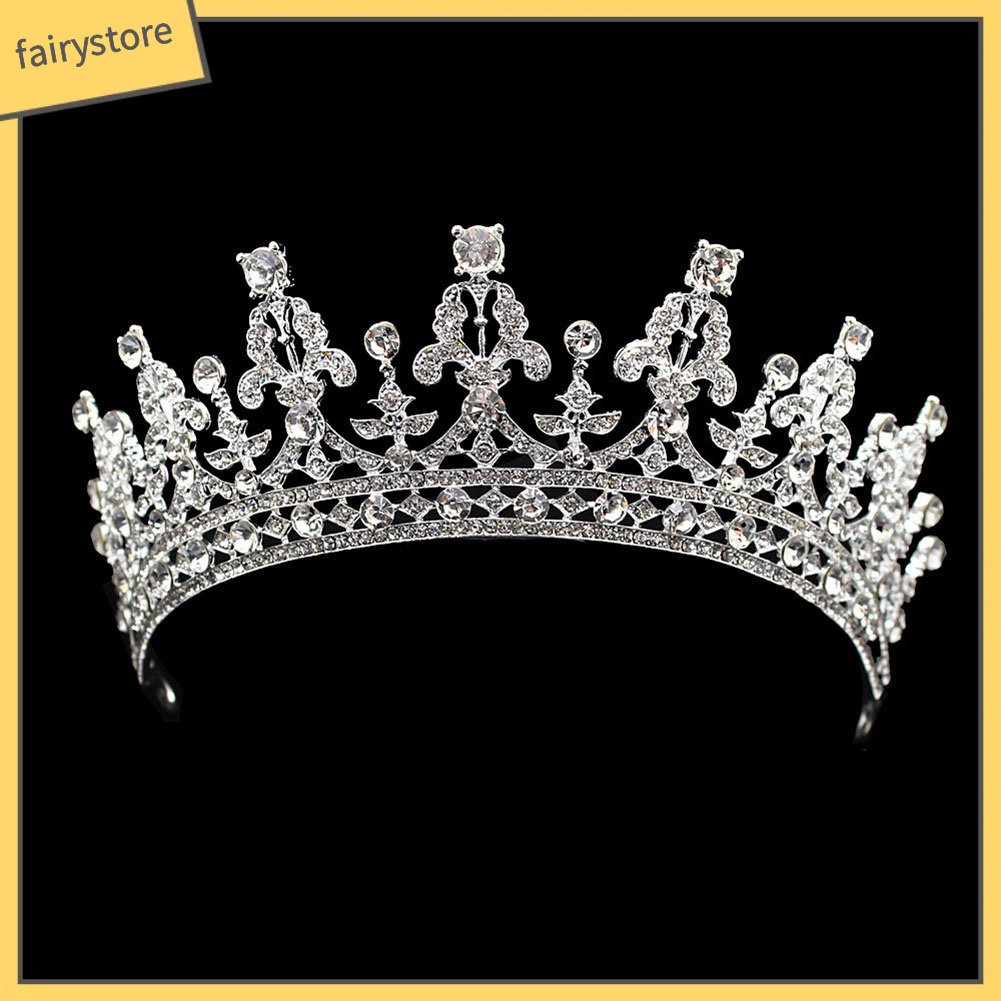 Vương miện đội đầu đính kim cương lấp lánh sang trọng công chúa cho nữ