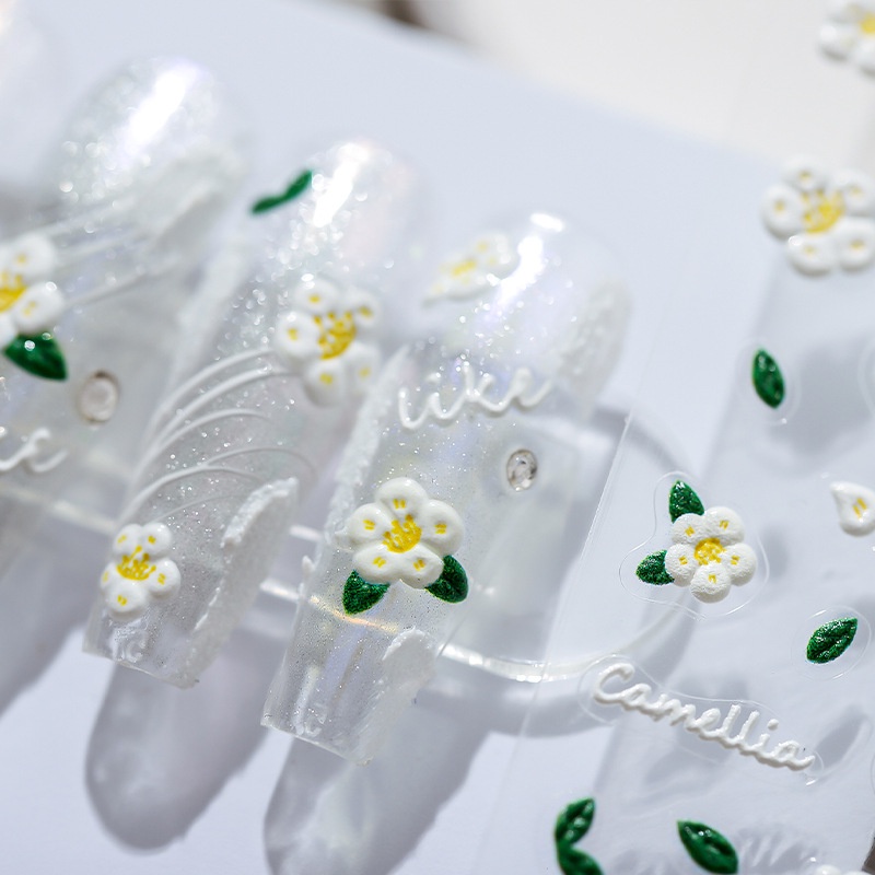 Miếng Dán Trang Trí Móng Tay Họa Tiết Núi Hoa TS-1564