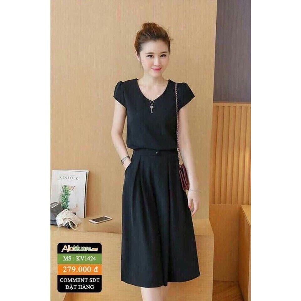 sale sét bộ ống rộng cổ tim thới trang trẻ trung | BigBuy360 - bigbuy360.vn