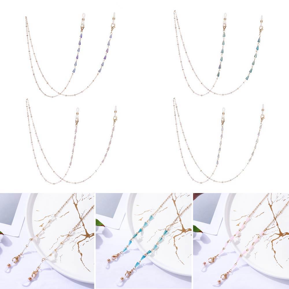 ME Dây Chuỗi Hạt Kim Loại Đeo Mắt Kính Chống Thất Lạc Thời Trang