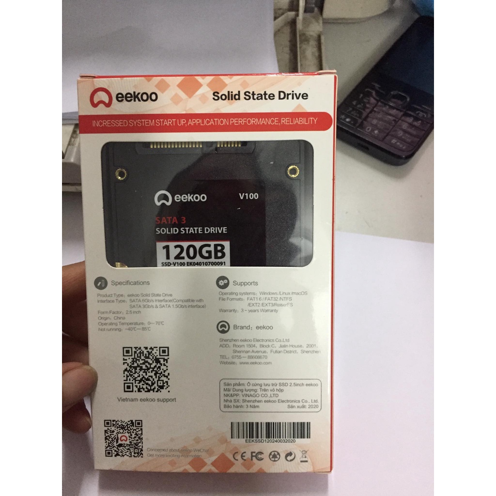 SSD 120G EEKOO V100 Sata 3 Chính Hãng | BigBuy360 - bigbuy360.vn