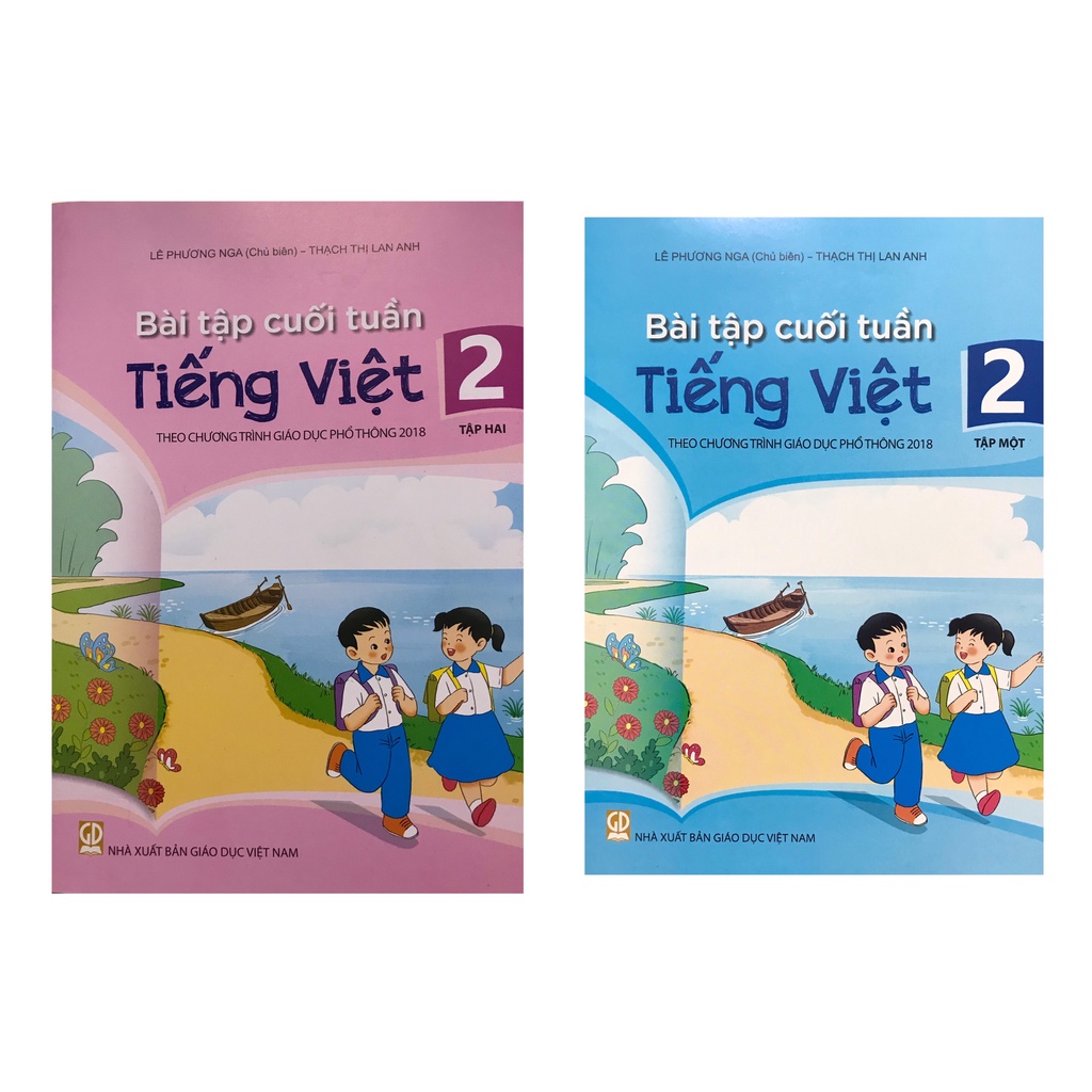 Sách - Combo Bài tập cuối tuần Tiếng Việt lớp 2 tập 1 + tập 2 ( theo chương trình giáo dục phổ thông 2018 )