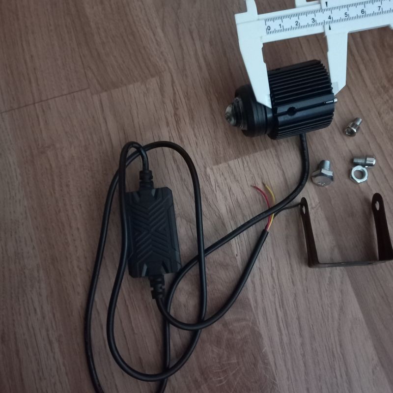 Bóng đèn bi cầu led đèn trợ bi mini led sáng 2 màu Vàng Trắng khung nhôm to 5.4x4 sáng mạnh sáng rộng