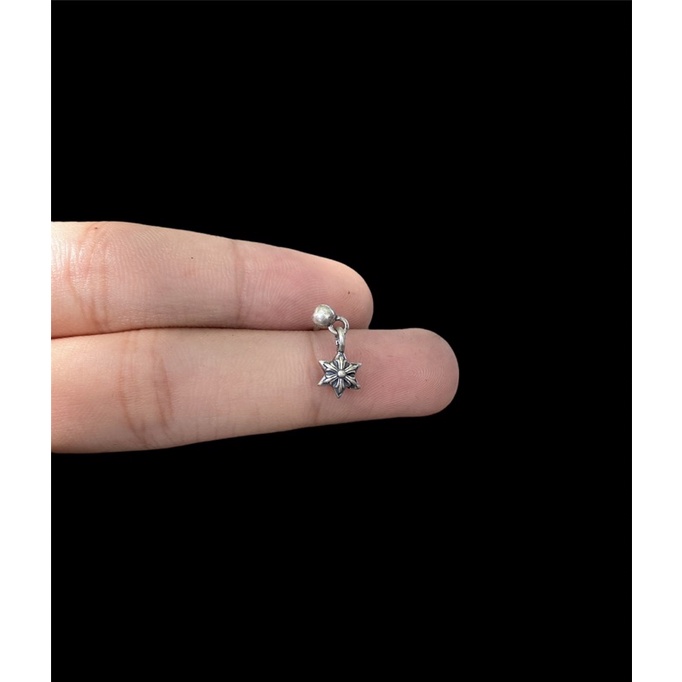 Bông tai chrome hearts lủng lẳng không đá