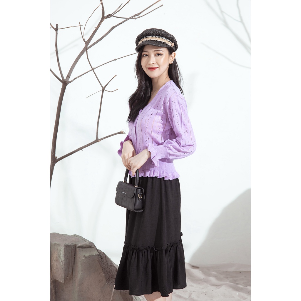 Áo cadigan gấu bèo GUMAC AA11303 | BigBuy360 - bigbuy360.vn