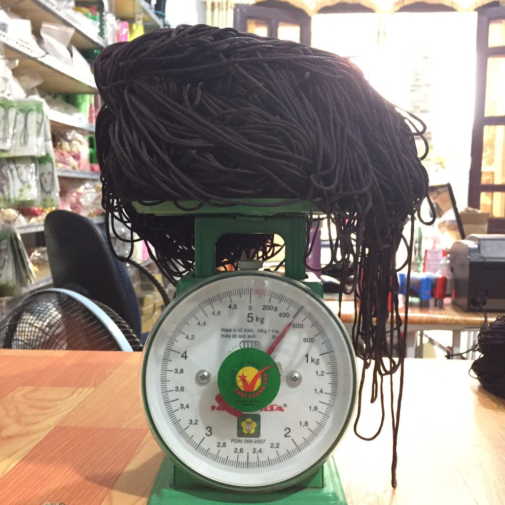 DM - Dây mịn thắt vòng, may túi xách,làm dây treo  -không co giãn - đóng gói 400 - 600 gram/ bó