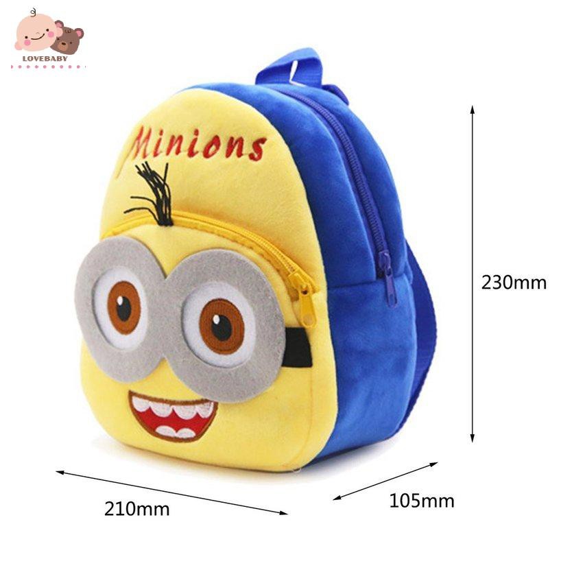 Ba lô học sinh tạo hình minion dễ thương cho bé