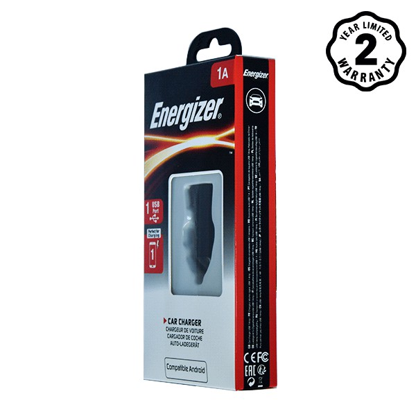 Sạc Ô tô Energizer 1A, 1 USB - DCA1AC