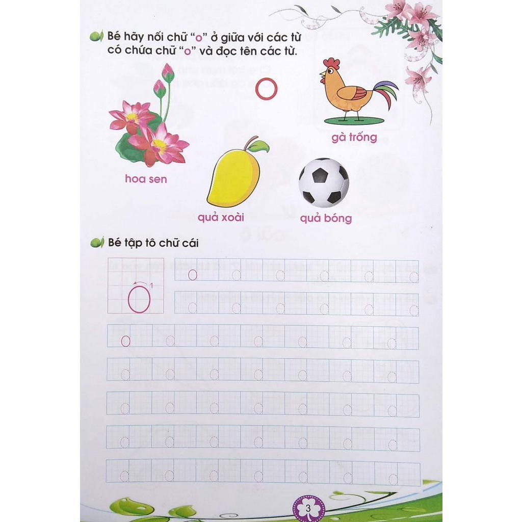 Sách Bé Làm Quen Và Tập Tô Chữ Cái - Quyển 1 (2020)