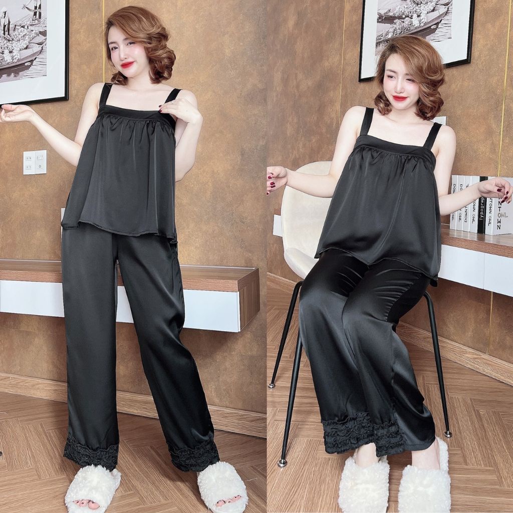 Đồ Ngủ Nữ MIKY Đồ Ngủ Sexy lụa Satin cao cấp mềm mại xinh xắn &lt; 65KG