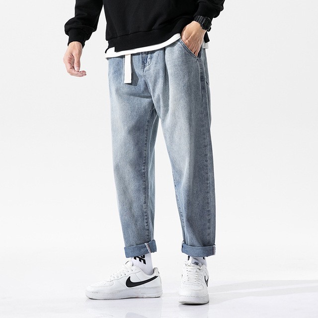 Quần baggy jean trơn basic - Chất vải đẹp nhất thị trường - Cam kết đổi trả free nếu hàng lỗi hoặc không ưng-Q4 | BigBuy360 - bigbuy360.vn