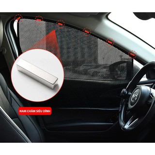 Bộ 4 rèm CHE NẮNG ô tô | Tấm che nắng nam châm xe hơi tiện dụng