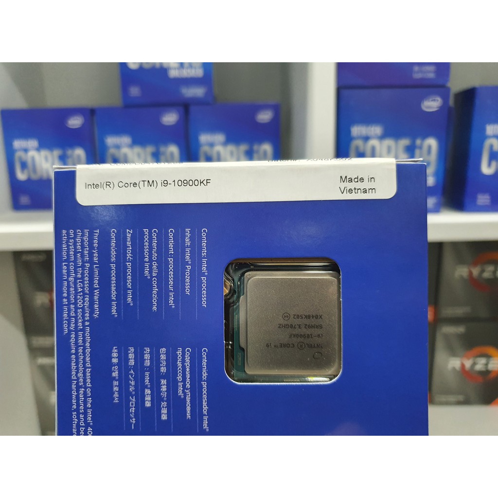 CPU - Vi xử lý Intel Core i9 10900KF (3.7GHz turbo 5.3GHz | 10 nhân | 20 luồng | 20MB Cache | Socket LGA 1200)